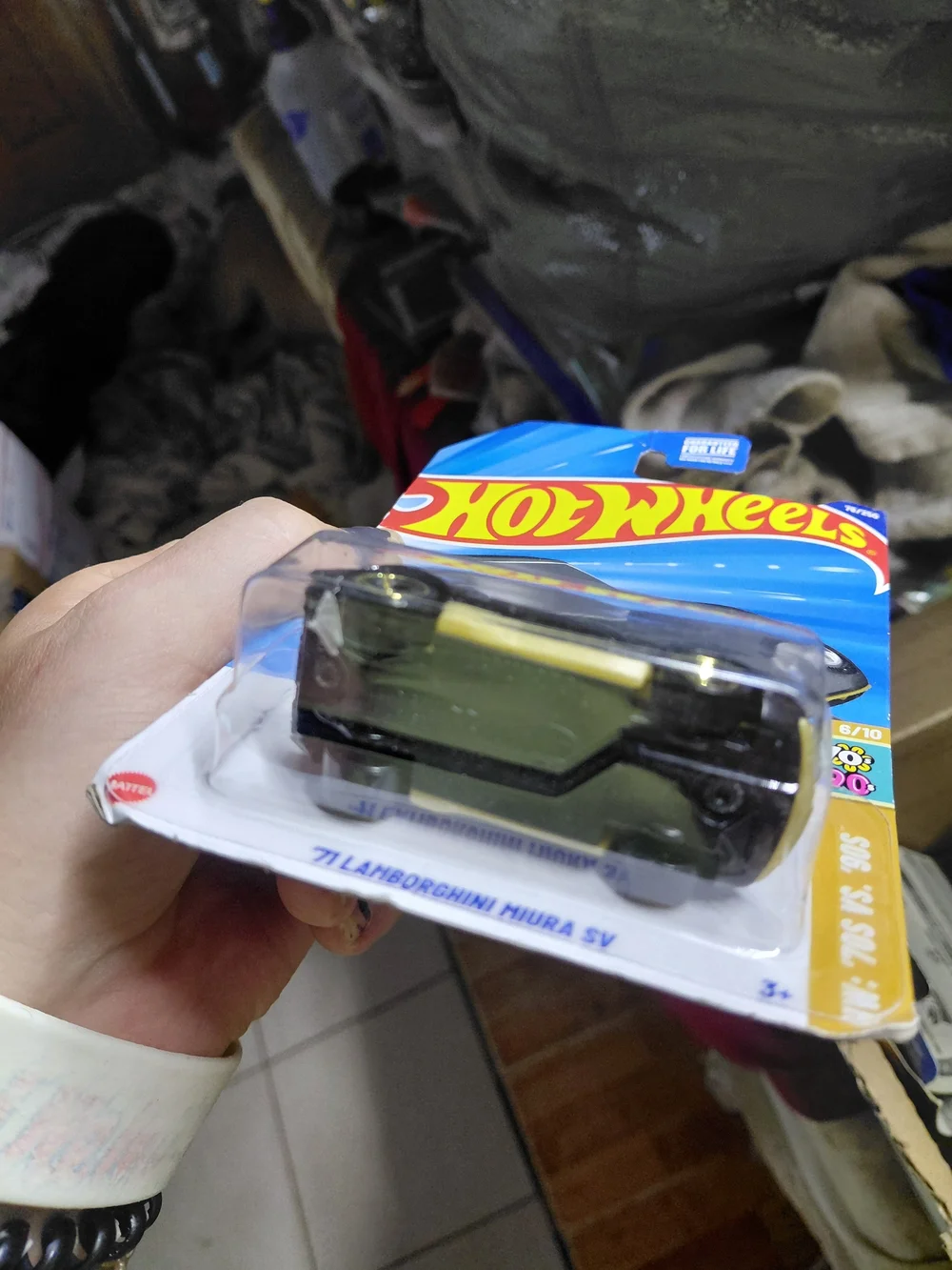 the Hot Wheels '71 Lamborghini Miura SV (amazon.com) from the 